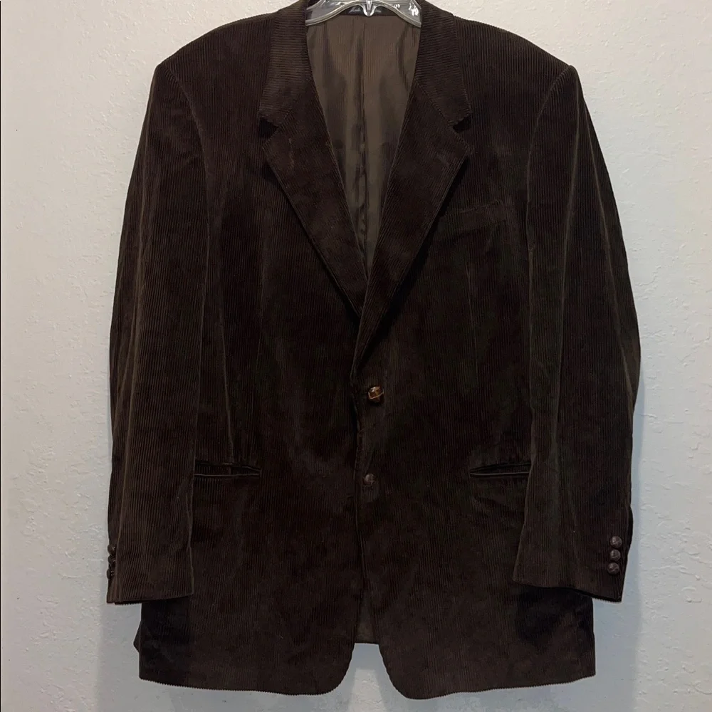 Vintage Italian Corduroy Sport Coat unisex 90s Retro Preppy Corduroy Blazer
